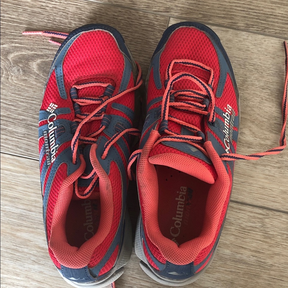 Columbia montrail Red and Gray Athletic Shoes size 5.5